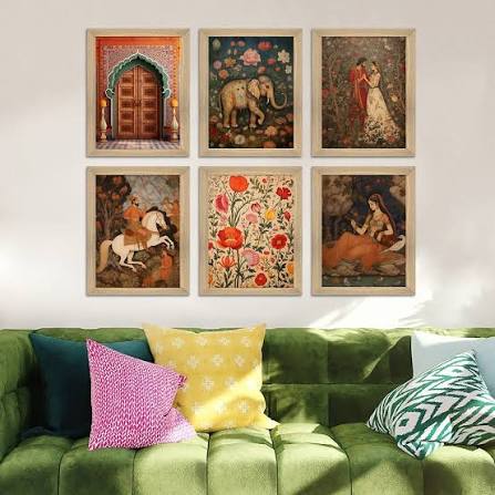 Traditional Indian painting from Nathdwara Rajasthan
